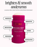 Truly Beauty Unicorn Fruit Deodorant - Aluminum-Free, Cotton Candy Scent