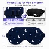 Sleep Mask — 3D Contoured Blackout Eye Mask