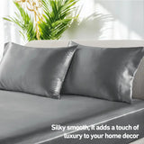 Satin 6-Piece Sheet Set - Luxurious & Silky, 16