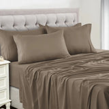 LUX DECOR 6-Piece Sheet Set - Paisley & Solid, 16