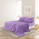 LUX DECOR 6-Piece Sheet Set - Paisley & Solid, 16