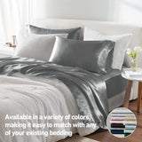 Satin 6-Piece Sheet Set - Luxurious & Silky, 16