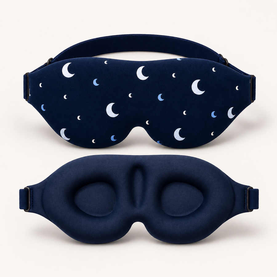 Sleep Mask — 3D Contoured Blackout Eye Mask