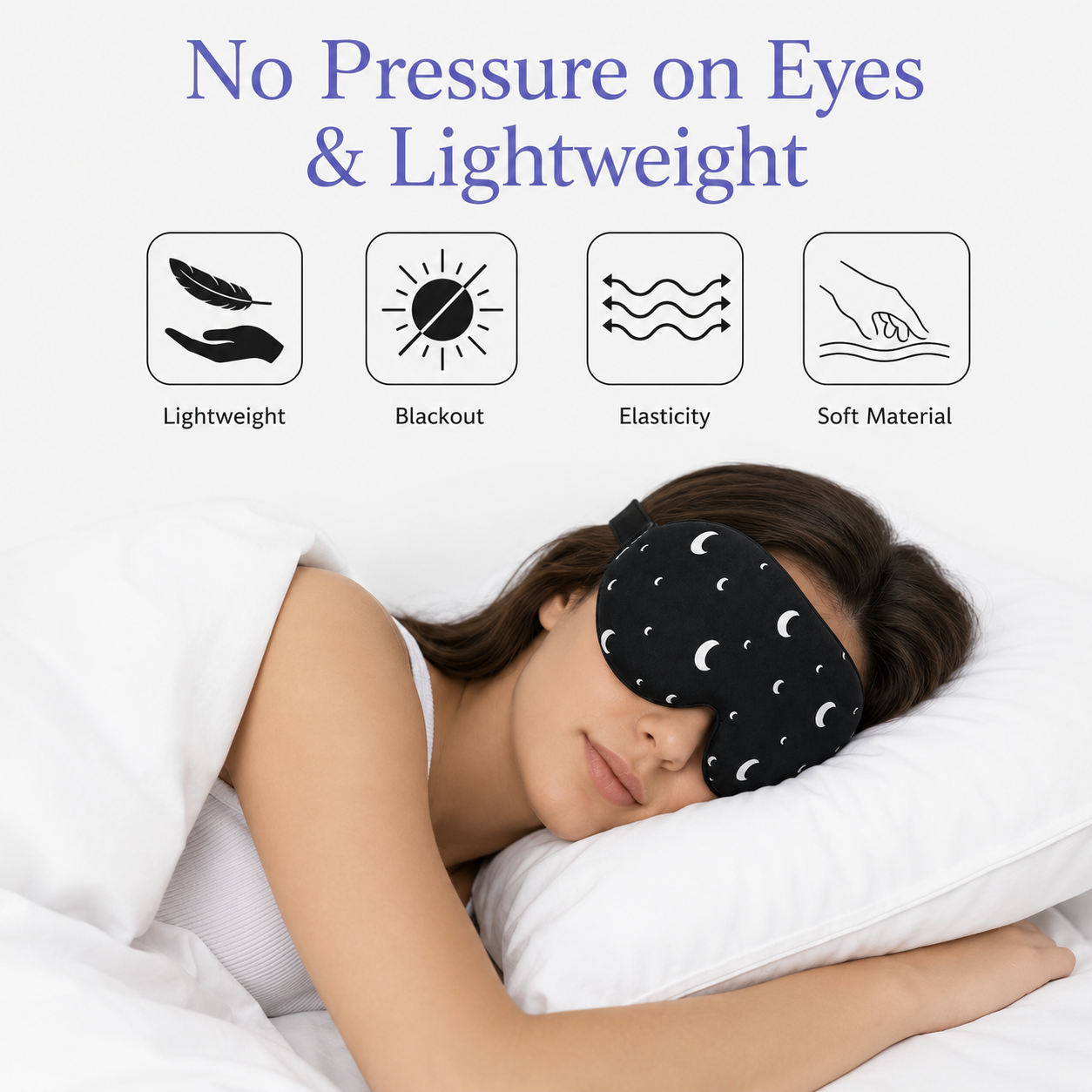 Sleep Mask — 3D Contoured Blackout Eye Mask