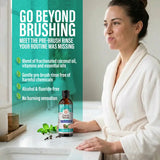 GuruNanda Cocomint Mouthwash Oil - Oil Pulling, Essential Oils & Vitamins, 8 oz